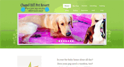 Desktop Screenshot of chapelhillpetresortnc.com